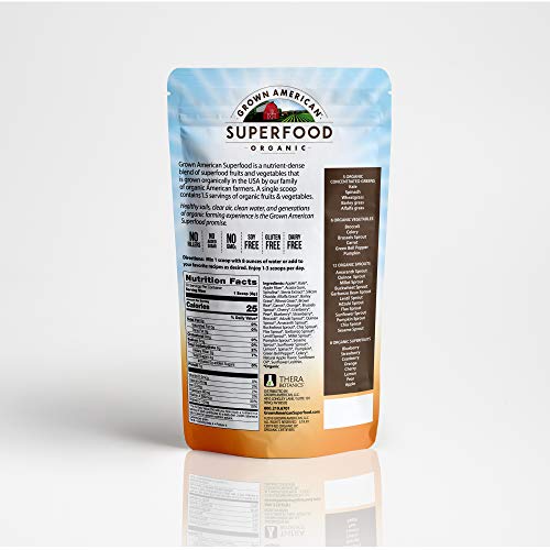 Grown American Superfood Ultra Organic Whole Fruits, Grains, Sprouts