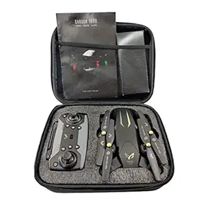 Gidexo Marvella Garuda 1080 Black| Wifi Hd 1080P + 720 P Fpv Dual Camera, Box Version, Position Locking Drone (Garuda Drone, Black Colour)