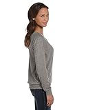 Alternative AA1990 50% Polyester, 38% Cotton, 12% Rayon Women's Slouchy Pullover - 1 Eco Black + 1 Eco Grey - Large