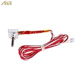 Anet Hot End Kit for A8 3D Printer, Includes 0.4mm MK8 Brass Extruder Nozzle, 30mm A8 Throat Teflon Tubing, Heater Block, NTC 3950 Thermistor, 12V 40W Heater