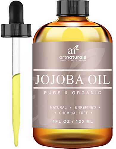 ArtNaturals-USDA-Certified-Organic-Jojoba-Oil-4oz-Best-for-SensitiveSkin-Benefits-The-Face-and-Hair-Similar-To-Argan-Oil-Without-The-Odor