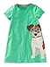 Fiream Girls Cartoon Crewneck Shortsleeve Cotton Dress(S0177,5)