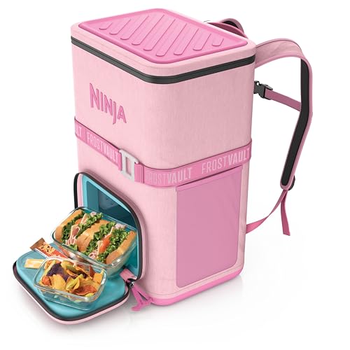 Ninja FrostVault Go Backpack Soft Cooler with Cold Dry Zone Storage, Ergonomic…