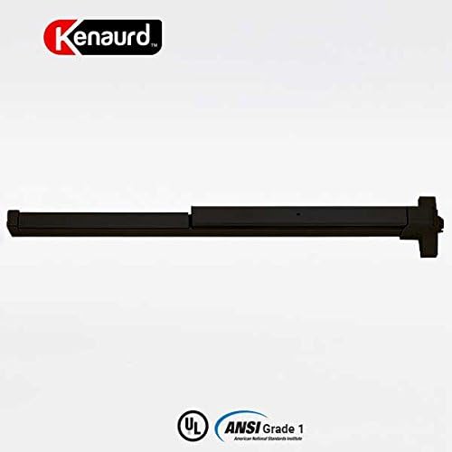 Door Push Bar Panic Bar Exit Device for Emergency - Grade 1 Heavy Duty Commercial Panic Bar – Black Finish