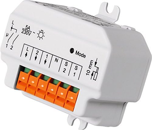 HomeMatic Wireless Switching Actuator 2-fold, Flush-mounting EQ-767-94 Max. Switching Capacity 5 A