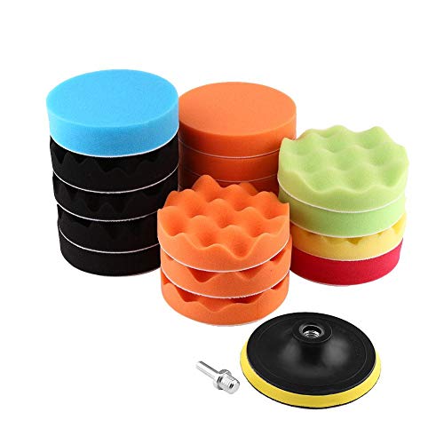 Local Stock In US -5PCS Polishing Pads 5 Inch Car Waxing Polish Foam Kit Buffer Polisher Buffing Wheel - Foto 11