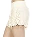 Fashionazzle Women's Casual Summer Beach Shorts Solid and Print