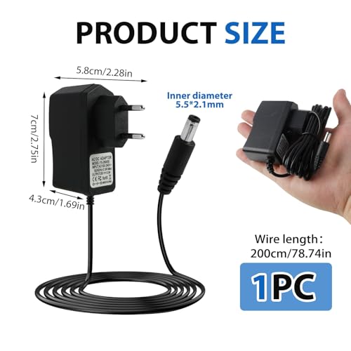 26 V 0.5 A Vacuum Cleaner Charger with 1.8 m Cable for Hoover H-Free 100 200 500 700 800 HF122RH HF122GPT HF222UPT, Wireless Vacuum Cleaner Charger and Power Adapter for Hoover Freedom F
