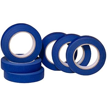 PLEX 6 Pack 1 inch Blue Painters Tape - Easy to Remove Good Adhesive and No Residue, Painting Tape, Masking Tape, Blue Painters Tape, Paint Tape, Wall Tape, Blue Masking Tape, Masking Tape, 360 Yards