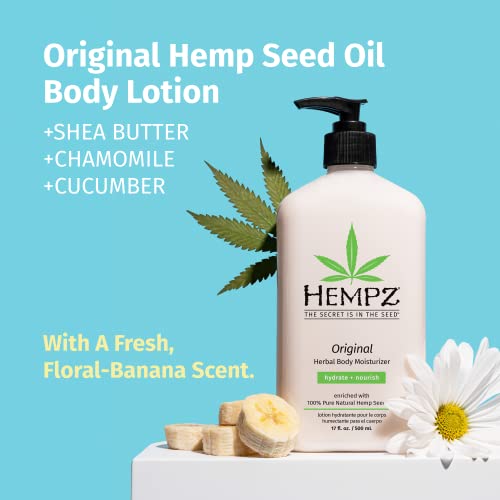 HEMPZ Body Lotion Original Floral & Banana Daily Moisturizing Cream