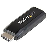 StarTech.com HDMI to VGA Adapter - Aux Audio Output - Compact - 1920x1200 - HDMI to VGA (HD2VGAMICRA)