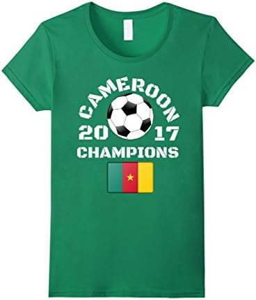 Womens Cameroon Soccer Jersey Africa Champions Gift T-Shirt Large Kelly Green