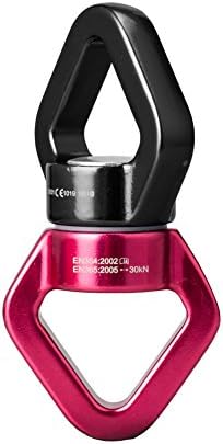 Rotational Device, Teroys Climbing Safest Swivel Spinner 360° Rotator 30KN for Web Tree Swing Rope Hammock, Holds Up 2500 up Lbs