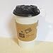 Reclosable Travel Lid Black Dome Lid for 10-20 oz. Paper coffee Cups, appx. - 100 pack