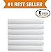 (6-Pack) Luxury Fitted Sheets! Premium Hotel Quality Elegant Comfort Wrinkle-Free 1500 Premier Hotel Quality 6-Pack Fitted Sheet with Storage Pockets on Sides, Queen Size, White