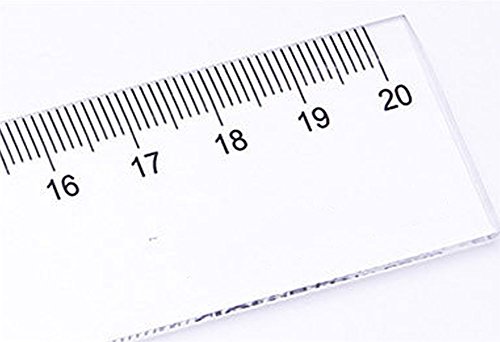 Hosaire Plastic Ruler Straight Ruler Plastic Measuring Tool 8 Inches Clear Student School Office
