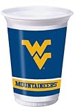 Creative Converting West Virginia Mountaineers Printed 20 Oz. Plastic Cups (8 Count)