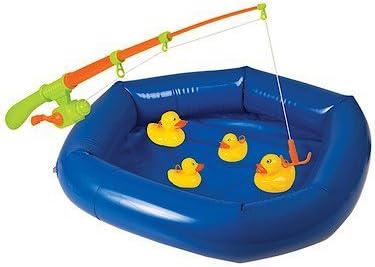 Hook That Duck A Crazy Game of Duck Hooking Fun for 2 Players with Inflatable Pond by Games Hub