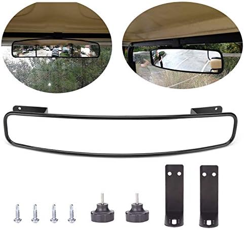 ConPus Rear View Mirror For Golf Cart Car EZGO EZ-GO Club Car Yamaha, Golf cart Panoramic Rear View Mirror,16.5″ Extra Wide 180 Degree