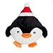 ZippyPaws Holiday Brainey Penguin Squeaky Plush Dog Toy