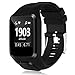 HUMENN Band Compatible with Tomtom Runner 2/3 Series,Spark 3,Golfer 2,Adventurer - Silicone Replacement Runner Watchband Watch Strap for Women Men (1,Black)