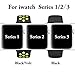 Yunsea Soft Sport Durable Silicone Double Color Black Volt Yellow Band with Black Solid Color Silicone Wirst Replacement Strap Band for Apple Watch Series 1 / 2 / 3,42mm,M/L