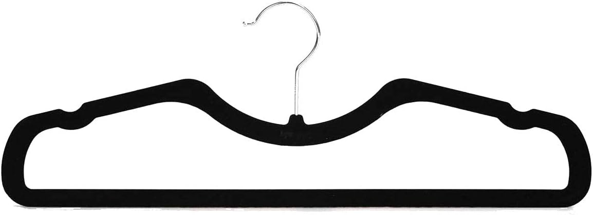 Higher Hangers Slimline Black Velvet 