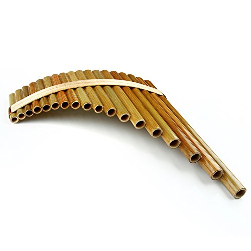 18 Pipes Pan Flute F Key Chinese Traditional Musical Instrument Pan Pipes (Left Hand) - Thumbnail 3