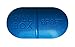 Haiker Portable Carry On Gum Pill Box 6 Compartment Travel Case Holder(Blue)