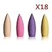 UOON Backflow Incense Cones | Rose + Jasmine + Lavender + Sandalwood Mixed Assortment Natural Fragrant Cones, Large (72pcs,15minutes)