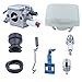 HAISHINE Carburetor Air Fuel Filter Line Intake Manifold Throttle Choke Rod Kit for Husqvarna 340 345 346 XP 350 351 353 Chainsaw 503283208