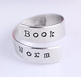 Book Worm Wrap Ring - Twist Ring - Book Lover - Gift for Reader