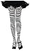 Plus Size Fun Striped Opaque Tights (Various Colors) 1 or 2 Packs