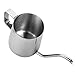TOP-MAX Long Narrow Spout Coffee Pot (12 oz) - Food Grade Stainless Steel with Hanging Ear Hand Blunt Pour Over Gooseneck Kettle for Coffee & Tea