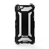 R-JUST Premium Shockproof Dropproof Aluminum Metal Protection Mechanical Armor Cover for Apple iPhone 6/6s 4.7 Inch (Black)