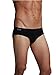 Boody Body EcoWear Men’s Brief Seamless Athletic Cooling Underwear Made from Natural Organic Bamboo – Soft Breathable Eco Fashion for Sensitive Skin - Black, X-Large