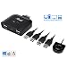 Rosewill USB 2.0 Sharing Switch Box, 4 Port USB 2.0 Peripheral Sharing Switch Hub Adapter for 4 PC Computers to Share USB Devices via PC Select Controller w/ 70-inch Cable - RCUS-17002