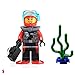 LEGO City MiniFigure: Deep Sea Explorers - Female Scuba Diver (w/ Camera and Sea Plant)
