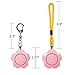 Enyee Personal Alarm 120dB Siren SOS Device Self Defense Emergency Safety Alarm Sakura Shape Security Keychain for Women/Student/Attack Rape/Jogger/Kids/Elderly/Pupil, Charm for Bag Decoration (Pink)