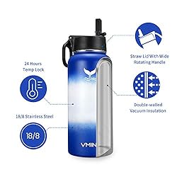 Vmini Water Bottle with New Wide Handle Straw