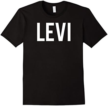Mens Levi T Shirt - Cool new funny name fan cheap gift tee 2XL Black