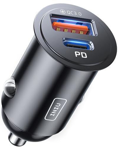 INIU Car Charger, Cigarette Lighter USB Charger Total 60W... en promo sur Amazon