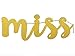 Fecedy Gold MISS TO MRS Glitter Banner for engagement party and wedding shower