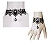 Lefinis Handmade Gothic Lolita Retro Lace Slave Bracelet Wristband Ring, Necklace Set