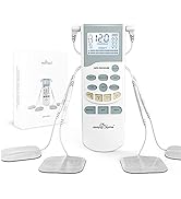 Easy@Home Rechargeable TENS Unit Professional Grade Electronic Pulse Massager - Backlit LCD Displ...