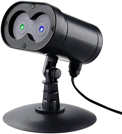Holigoo Alien Blue &amp; Green Wireless Control Laser Christmas Lights, Outdoor Star Projector