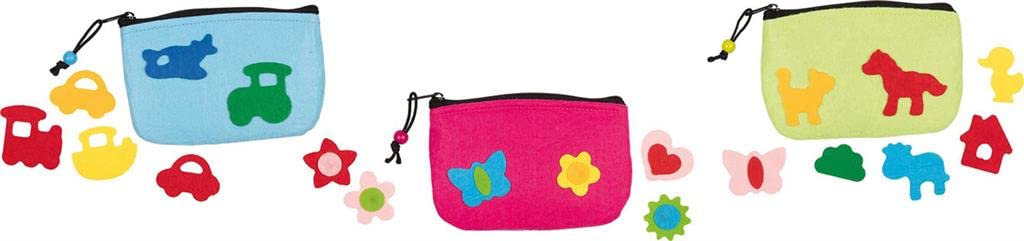 Felt Bags With Applications For Self-Decorating