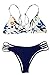 Cupshe Fashion Women's Colorful Floral Printing Strappy Padding Bikini Set (M), Multicolor