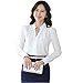 Women's Long Sleeve Casual Shirt V Neck Chiffon Blouse Tops
