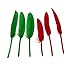 Dxeud Colorful Goose Feathers 100pcs/pack/ (10pcs X10colors) (4-6 inch)